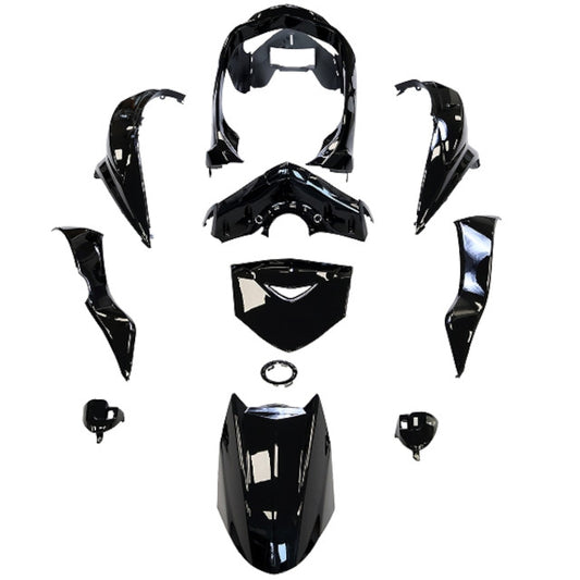 Kit carenados Yamaha Cygnus X 125 08-12 11 piezas TNT - negro 367327