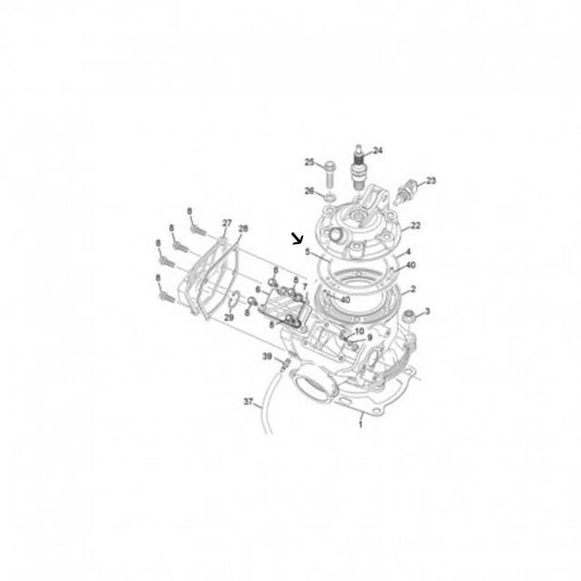 O-ring outer cylinder head 72x2 Sherco SE / SE-R 250-300 2T
