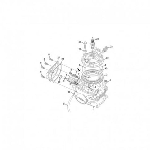 Junta tapa válvula cilindro Sherco SE / SE-R 250-300 2T 7086