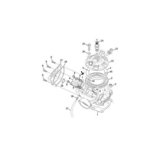 Cylinder valve cover gasket Sherco SE / SE-R 250-300 2T