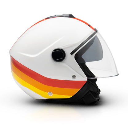 Casco Malossi Jet Dakar blanco