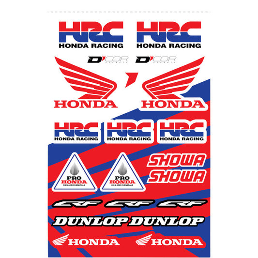 Kit de pegatinas HRC / Honda varias medidas D'Cor 40-10-116