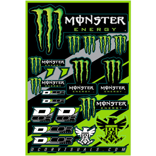 Kit de pegatinas Monster Energy varias medidas D'Cor 40-90-102