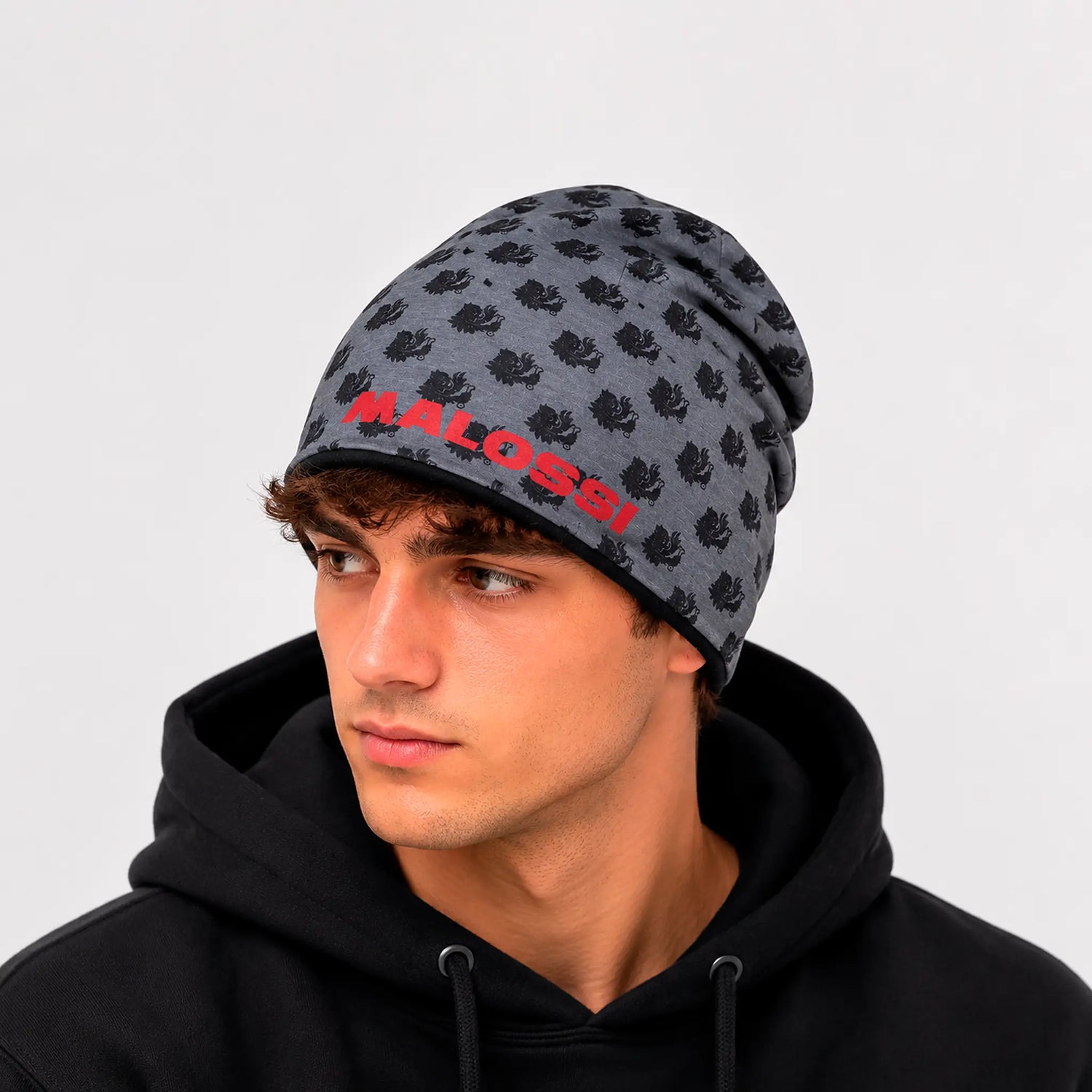 Gorro Malossi - Negro/Gris