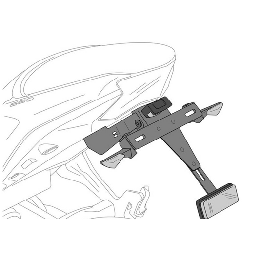 Soporte matrícula Negro BMW R 1200r/rs 15-18' PUIG 8541N