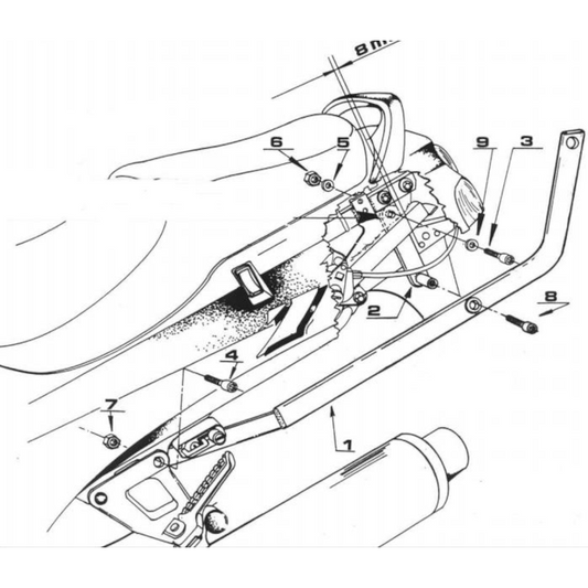 Soporte Maleta Monorack Monokey/Monolock Kawasaki ZZR 600 93-01 GIVI