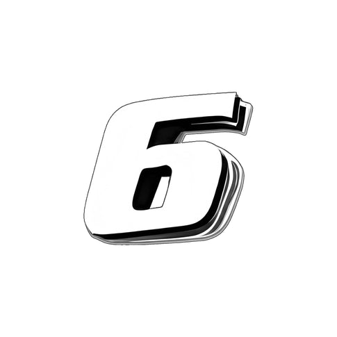 Autocolante Número 6 Branco PUIG