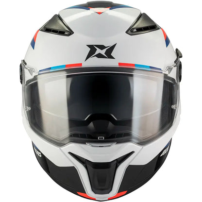 Axxis Panther SV Kernel A7 Helmet - White/Blue/Red Gloss