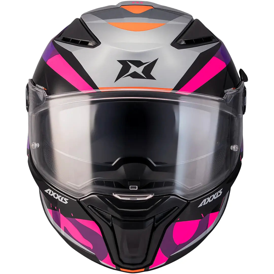 Axxis Panther SV Crystal B8 Helmet - Black/Pink Gloss