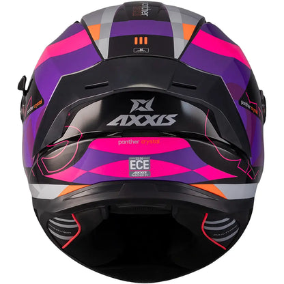 Axxis Panther SV Crystal B8 Helmet - Black/Pink Gloss