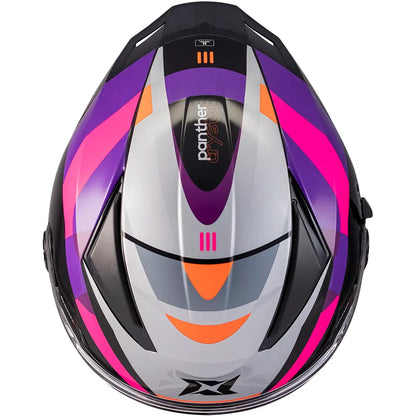 Axxis Panther SV Crystal B8 Helmet - Black/Pink Gloss