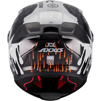 Casco Axxis Fenix Cyberpunk C4 - Negro/Gris Brillo