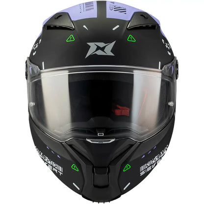 Axxis Fenix Sievert B8 Helmet - Matte Black/Purple