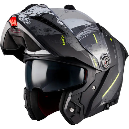 Axxis Ghostfighter SV D-29 B2 Helmet - Black/White/Matte Yellow