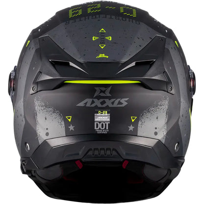 Axxis Ghostfighter SV D-29 B2 Helmet - Black/White/Matte Yellow