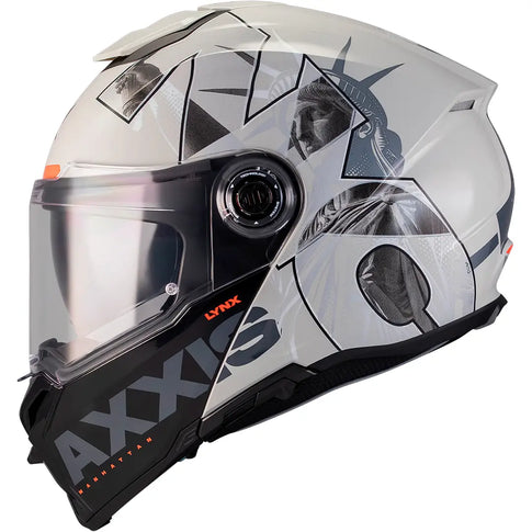 Casco Axxis Lynx SV Manhattan C2 - Negro/Gris Brillo