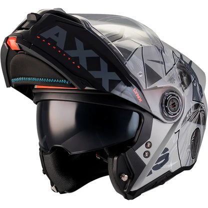 Casco Axxis Lynx SV Manhattan C2 - Negro/Gris Brillo