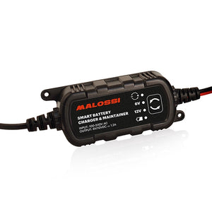 Cargador de bateria SMART BATTERY CHARGE & MANTEINER 6V/12V 1A para baterias de 2 a 20 Ah Malossi 4419240