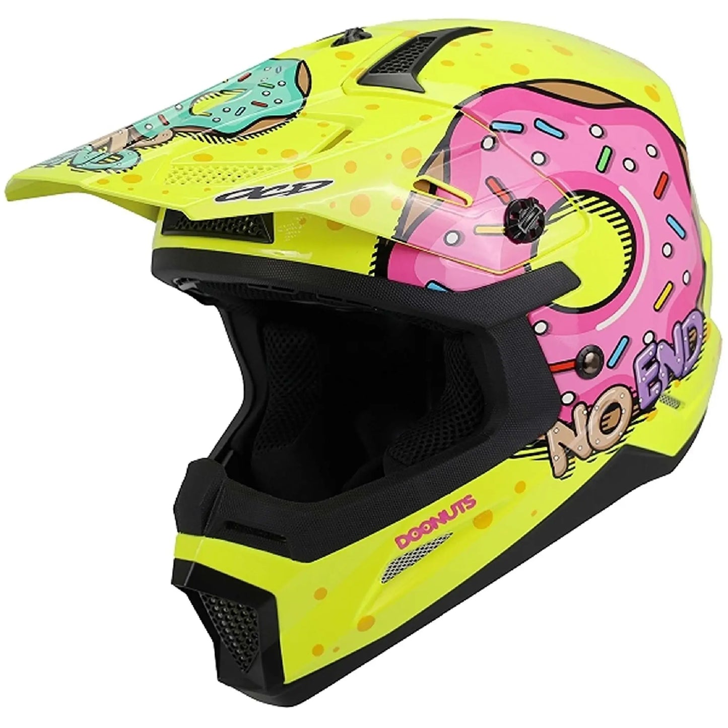 Casco NoEnd Doonuts Kid - Amarillo Fluo