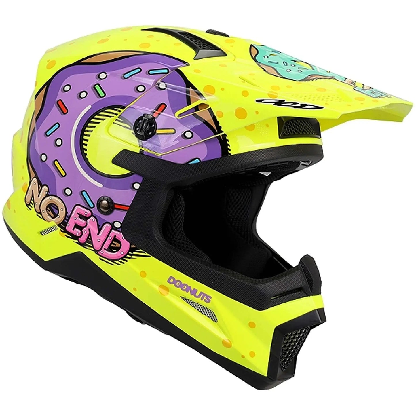 Casco NoEnd Doonuts Kid - Amarillo Fluo