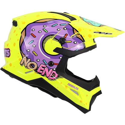 Casco NoEnd Doonuts Kid - Amarillo Fluo