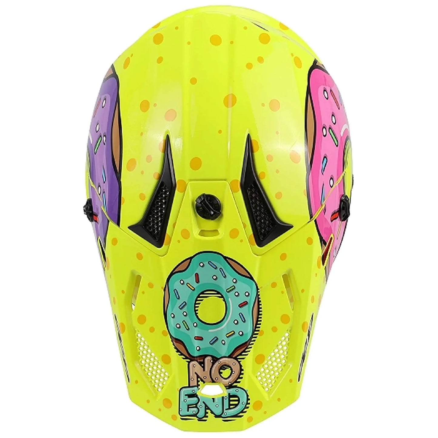 Casco NoEnd Doonuts Kid - Amarillo Fluo