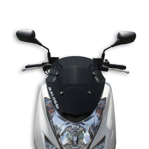 Cúpula sport Yamaha Majesty S 125 ie - negro ahumado oscuro Malossi 4516502