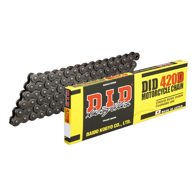 Chaîne de transmission pas 420, 128 maillons D.I.D - noir