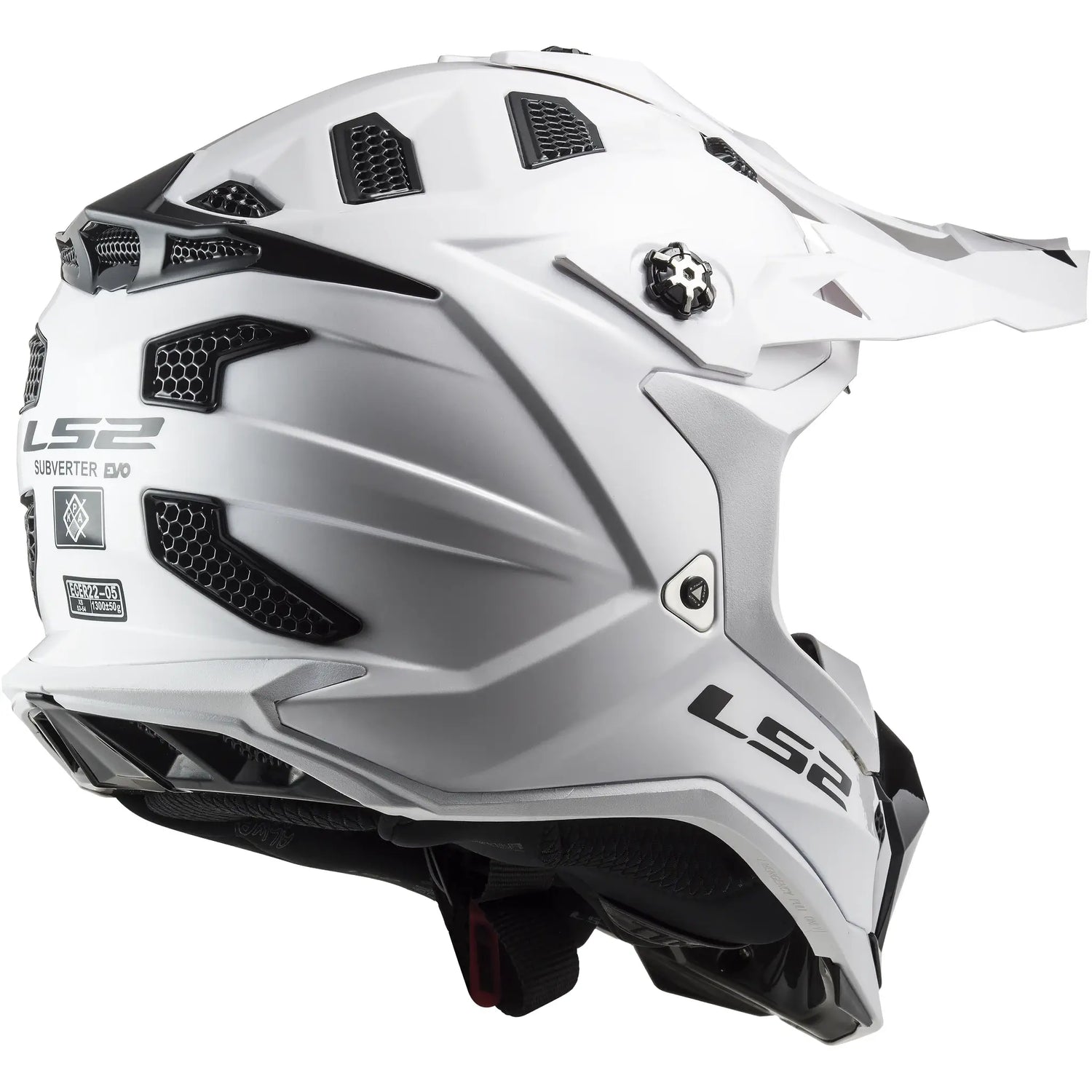 Casco LS2 MX700 Subverter Evo II Solid - Blanco Brillo