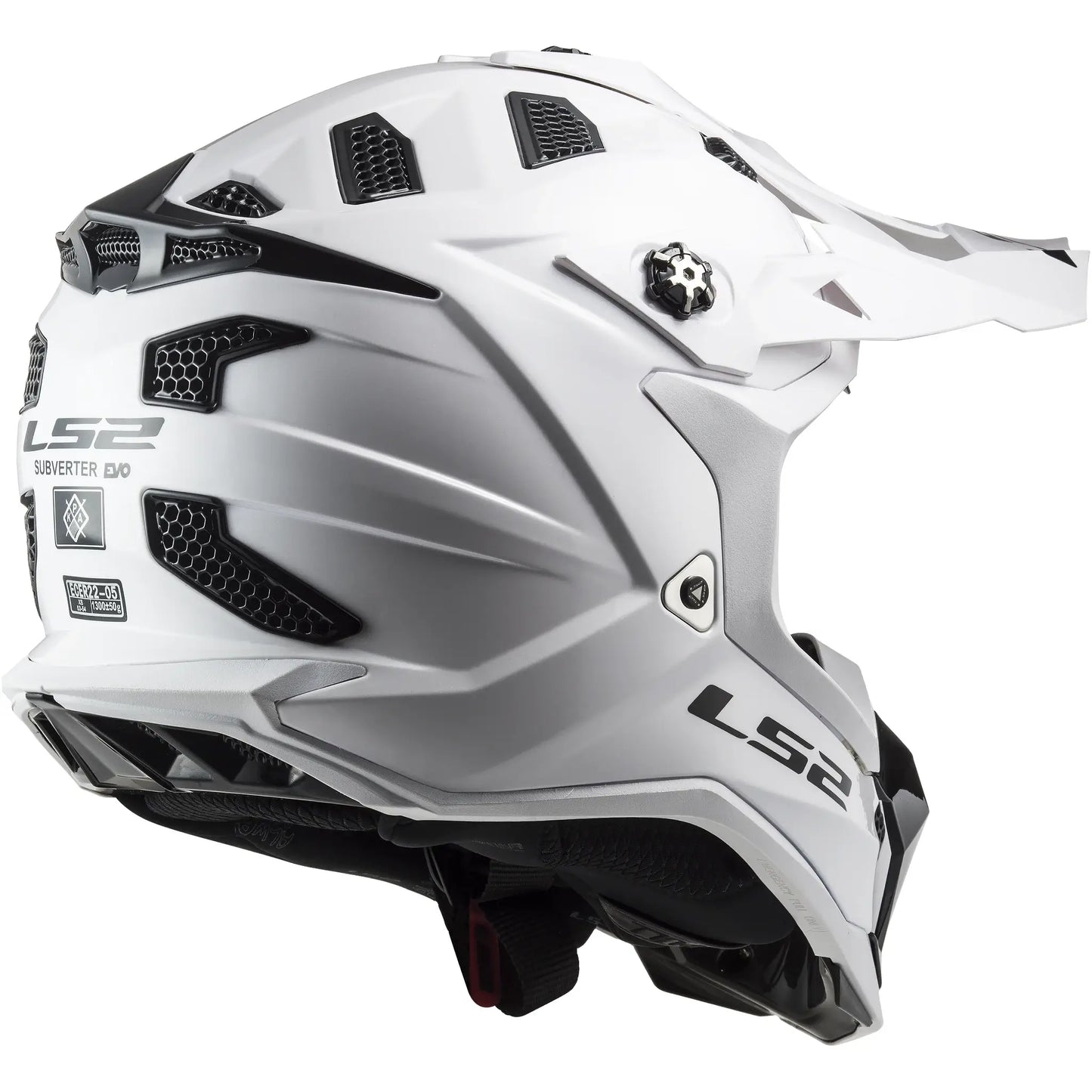 Casco LS2 MX700 Subverter Evo II Solid - Blanco Brillo