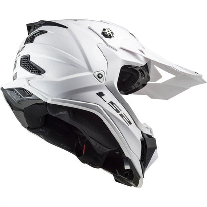 Casco LS2 MX700 Subverter Evo II Solid - Blanco Brillo
