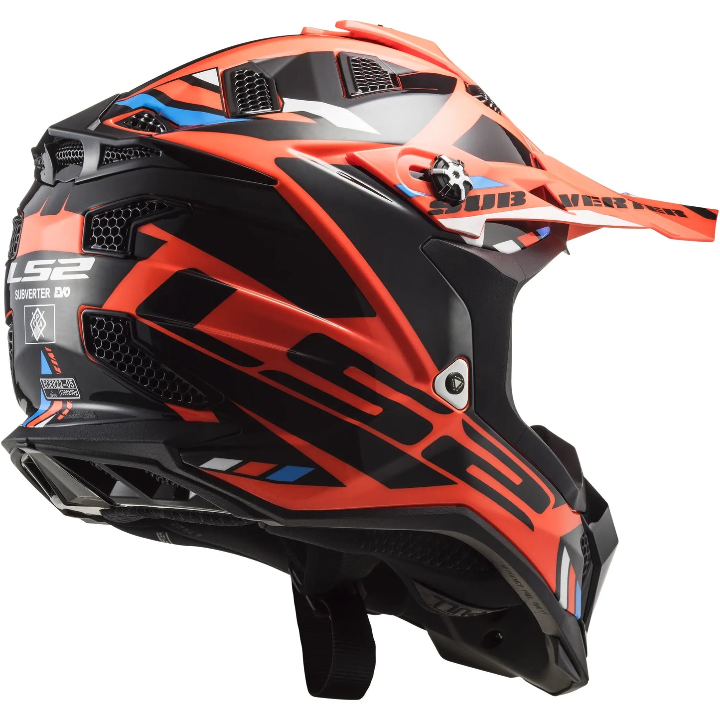 Casco LS2 MX700 Subverter Evo II Stomp - Negro/Naranja