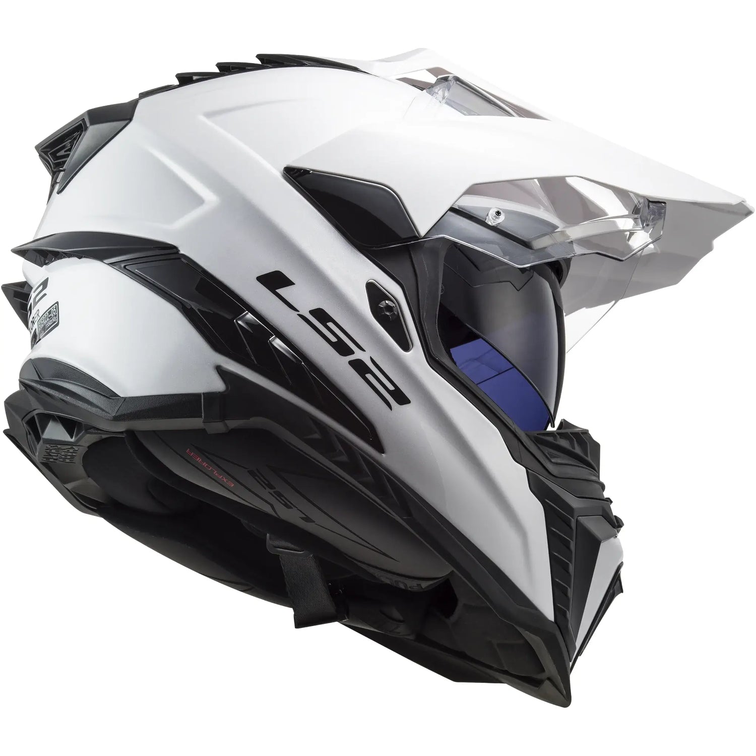 Casco LS2 MX701 Explorer Solid - Blanco Brillo