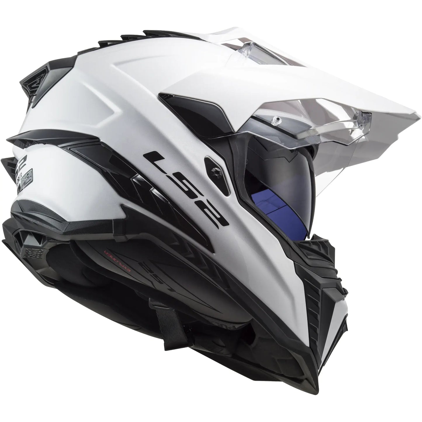 Casco LS2 MX701 Explorer Solid - Blanco Brillo
