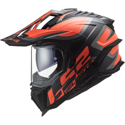 Casco LS2 MX701 Explorer Alter - Negro/Naranja