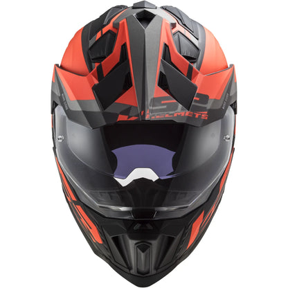 Casco LS2 MX701 Explorer Alter - Negro/Naranja