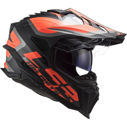 Casco LS2 MX701 Explorer Alter - Negro/Naranja