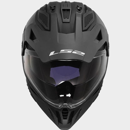 LS2 MX702 Pioneer II Solid cross helmet - matte black