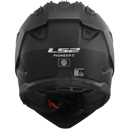 Casco LS2 MX702 Pioneer II Solid - Negro Mate