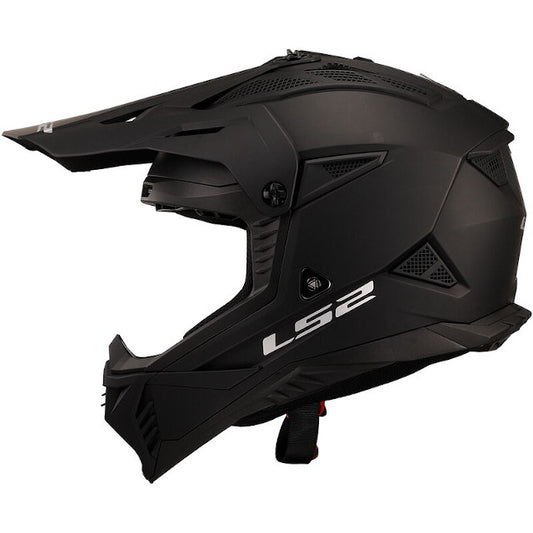 Capacete cross LS2 MX708 Fast II sólido preto mate