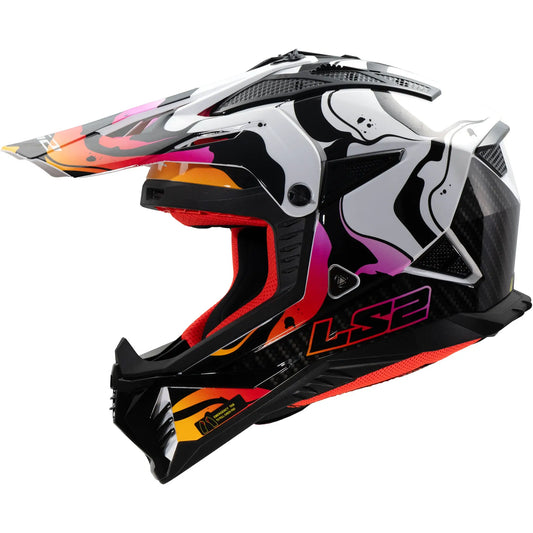 Casco LS2 MX708 Fast II Wash - Negro/Blanco