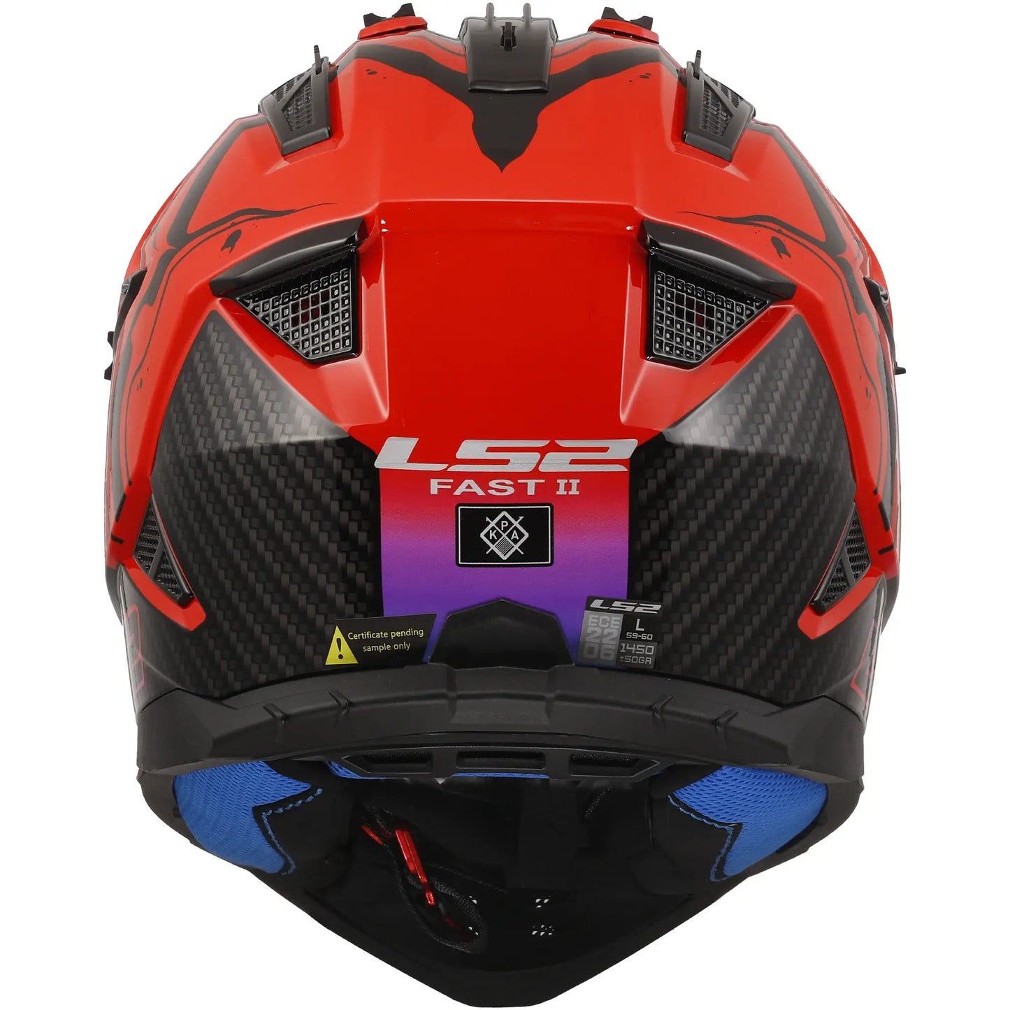 Casco LS2 MX708 Fast II Wash - Negro/Rojo