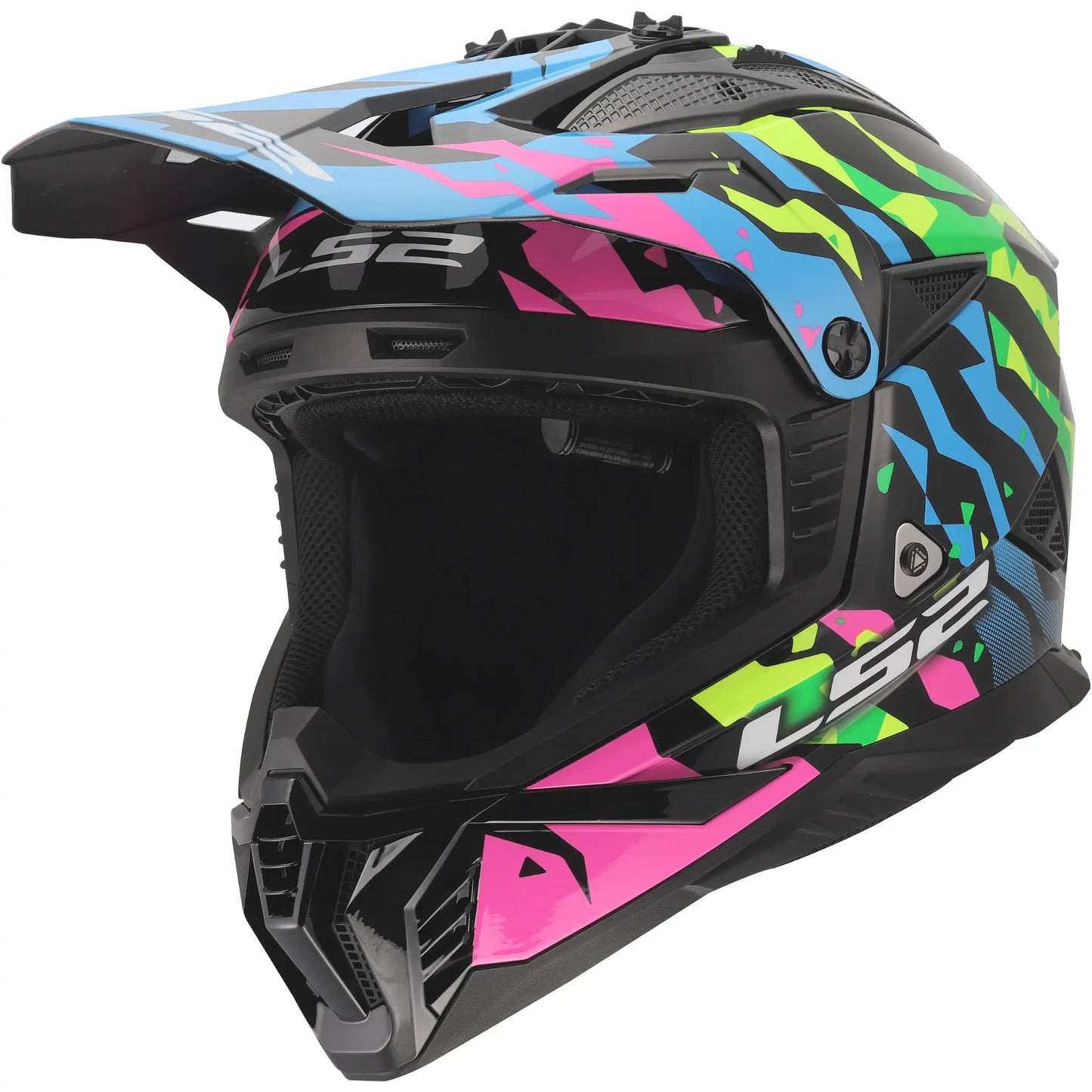 Casco LS2 MX708 Fast II Grotesk - Multicolor Brillo