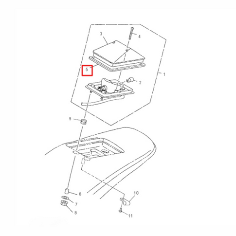 Junta base tulipa trasera Yamaha DT 125 / TT 250 R / WR-F 250 4GY-84723-00-00