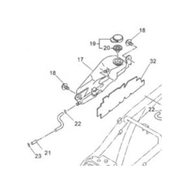 Vaso de expansión Yamaha DT R E / DTX 125