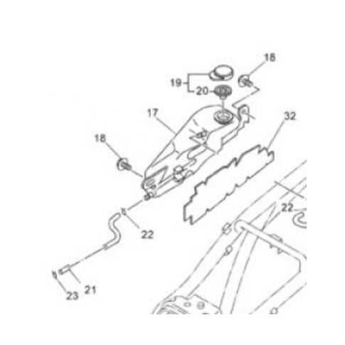 Vaso de expansión Yamaha DT R E / DTX 125