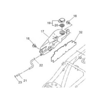 Vaso de expansión Yamaha DT R E / DTX 125