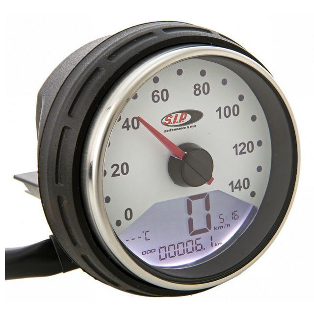 Compteur kilométrique numérique Vespa PK S/Junior cadran blanc 2.0 SIP