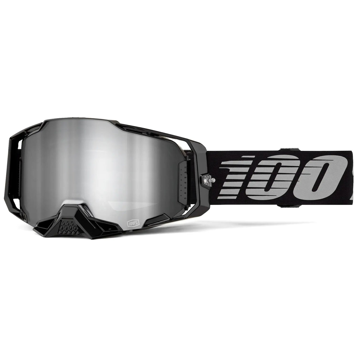 Gafas 100% Armega Black - Mirror Silver
