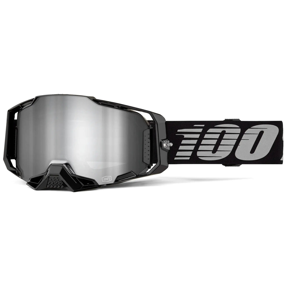 Gafas 100% Armega Black - Mirror Silver